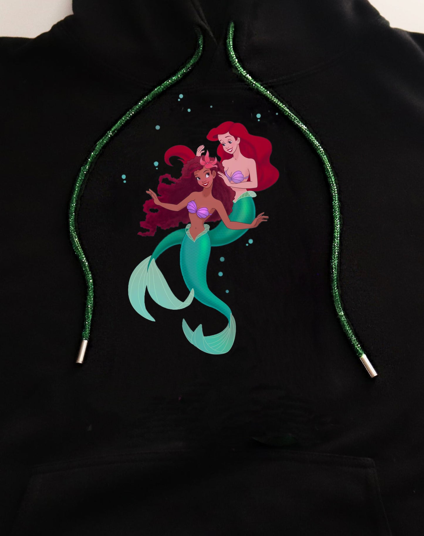Ariel The Little Mermaid Green Crystal Unisex Hoodie
